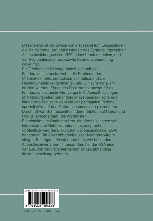 Produktbild: Zentraleurop&auml;ischer Anaesthesiekongre&szlig;