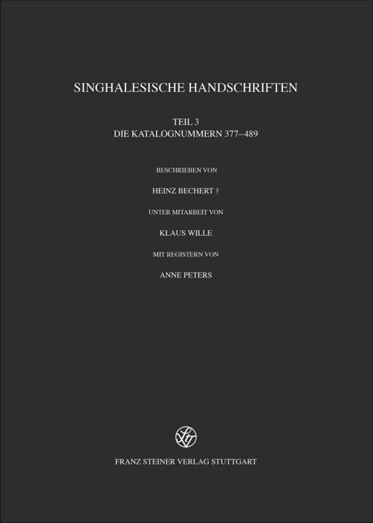 Produktbild: Singhalesische Handschriften