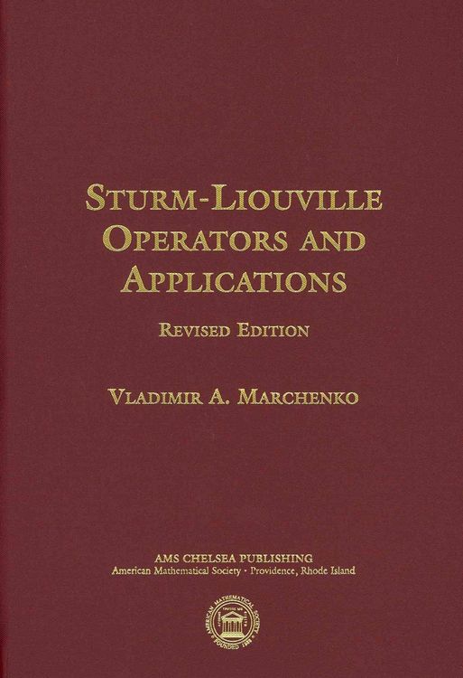 Produktbild: Marchenko, V: Sturm-Liouville Operators and Applications
