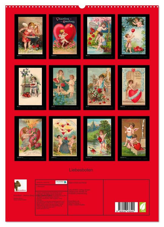 Produktbild: Liebesboten (hochwertiger Premium Wandkalender 2026 DIN A2 hoch), Kunstdruck in Hochglanz