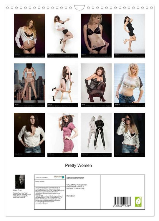 Produktbild: Pretty Women (Wandkalender 2026 DIN A3 hoch), CALVENDO Monatskalender