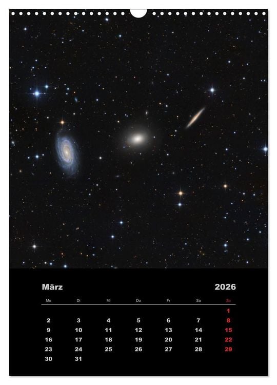 Produktbild: Astronomie 2026 (Wandkalender 2026 DIN A3 hoch), CALVENDO Monatskalender