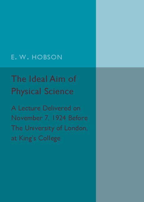 Produktbild: The Ideal Aim of Physical Science