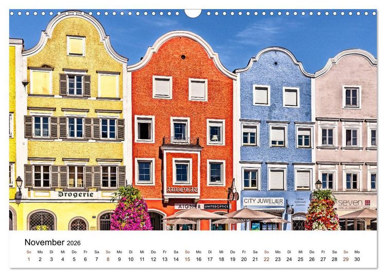 Produktbild: Sonniges Sch&auml;rding, Barockstadt am Inn (Wandkalender 2026 DIN A3 quer), CALVENDO Monatskalender