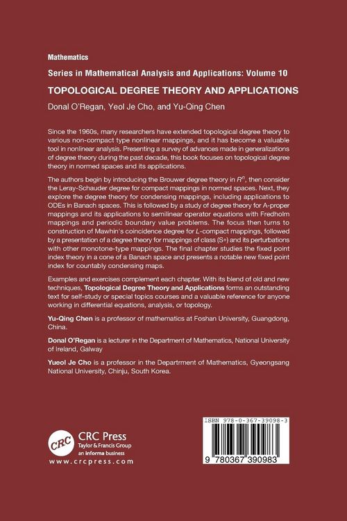 Produktbild: Topological Degree Theory and Applications