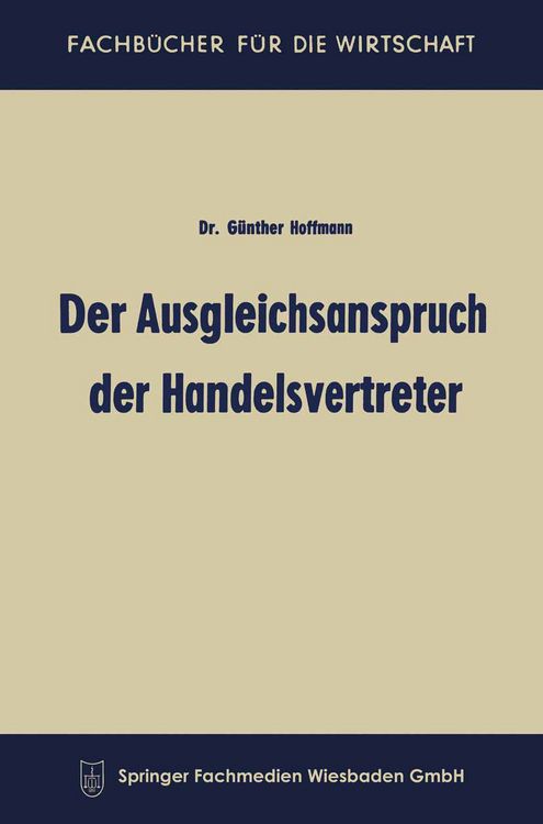 Produktbild: Der Ausgleichsanspruch der Handelsvertreter