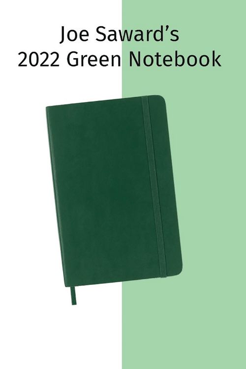 Produktbild: Joe Saward's 2022 Green Notebook