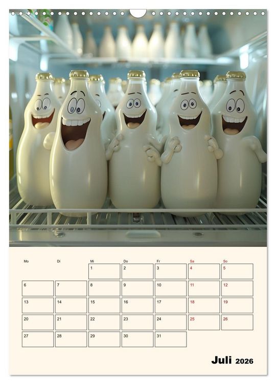 Produktbild: Nachts im K&uuml;hlschrank (Wandkalender 2026 DIN A3 hoch), CALVENDO Monatskalender