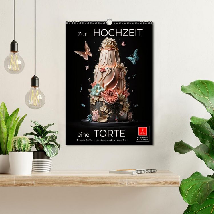 Produktbild: Zur Hochzeit eine Torte (Wandkalender 2026 DIN A3 hoch), CALVENDO Monatskalender
