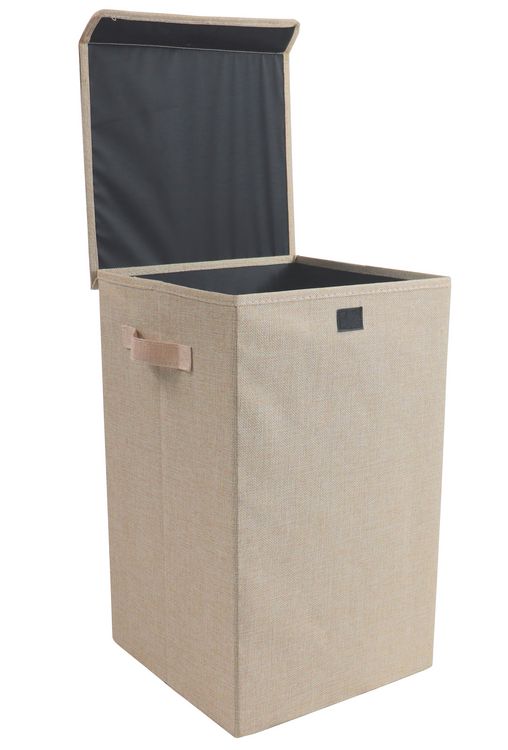 Produktbild: W&auml;schekorb W&auml;schebox Stoffbox mit Deckel Dreso M