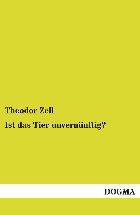 Produktbild: Ist das Tier unvern&uuml;nftig?