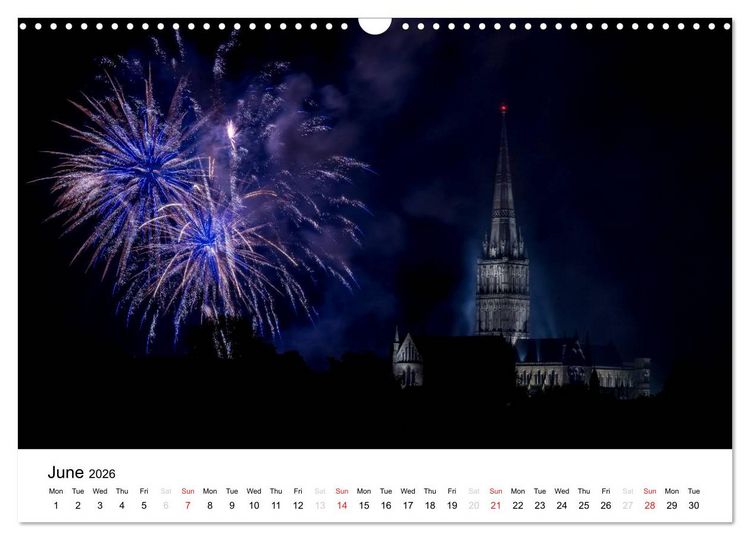 Produktbild: Stonehenge Sunsets & Salisbury Cathedral (Wall Calendar 2026 DIN A3 landscape), CALVENDO 12 Month Wall Calendar