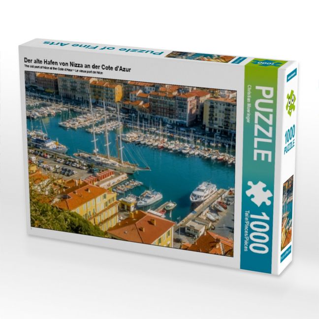 Produktbild: CALVENDO Puzzle Der alte Hafen von Nizza | 1000 Teile Lege-Gr&ouml;&szlig;e 64x48cm Foto-Puzzle f&uuml;r gl&uuml;ckliche Stunden