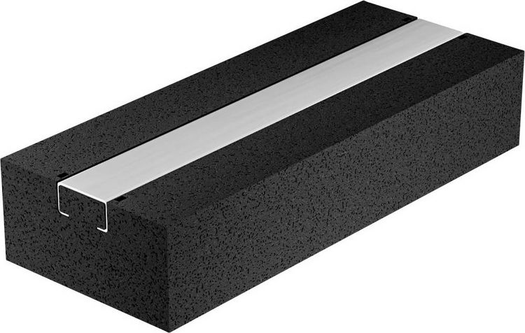 Produktbild: KOPOS PPS1 L30_GZM Standfu&szlig; Kabelrinnenst&uuml;tze (B x H x T) 250 x 50 x 100mm 1 St. Schwarz