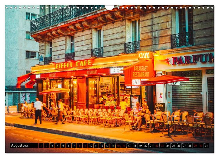 Produktbild: Paris Bistros (Wandkalender 2026 DIN A3 quer), CALVENDO Monatskalender
