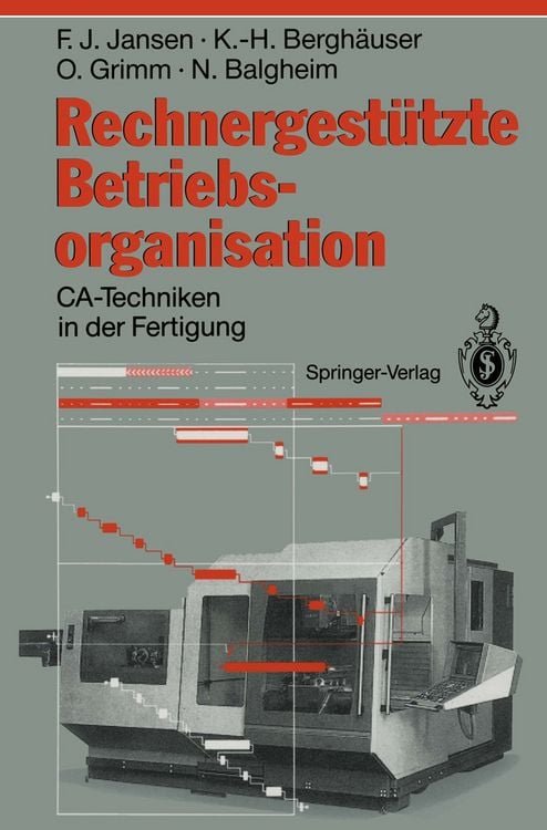 Produktbild: Rechnergest&uuml;tzte Betriebsorganisation