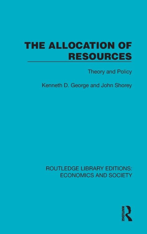 Produktbild: The Allocation of Resources