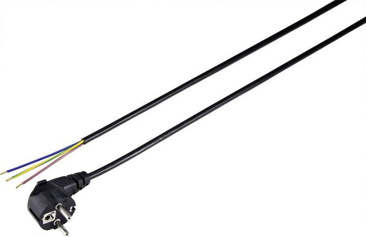 Produktbild: Sygonix SY-5043474 Strom Anschlusskabel Schwarz 3.00m