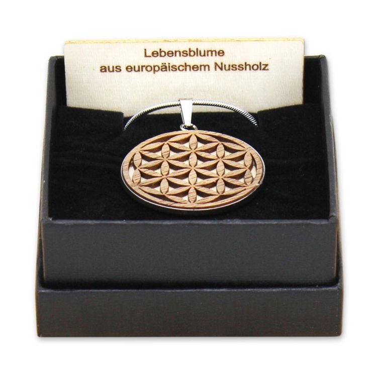 Produktbild: Holzschmuck "Waldzeichen" Blume des Lebens