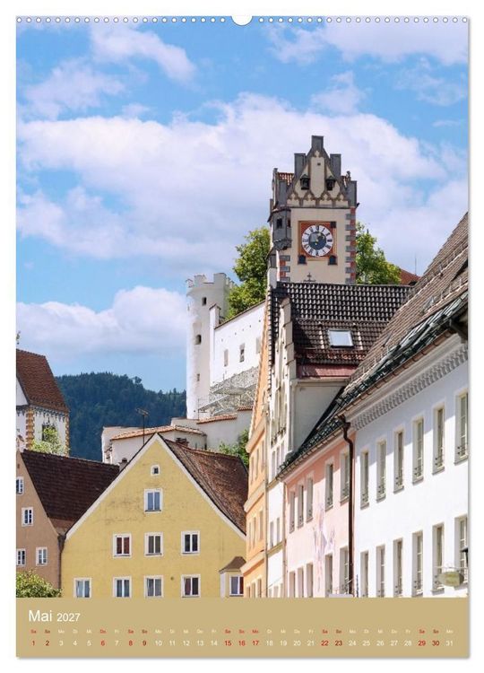 Produktbild: Malerische Allg&auml;u Impressionen. Alpen, Seen und Altst&auml;dte (hochwertiger Premium Wandkalender 2027 DIN A2 hoch), Kunstdruck in Hochglanz