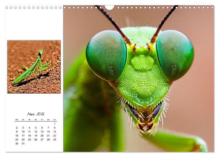Produktbild: Facettenaugen - Meisterwerke der Natur (Wandkalender 2026 DIN A3 quer), CALVENDO Monatskalender