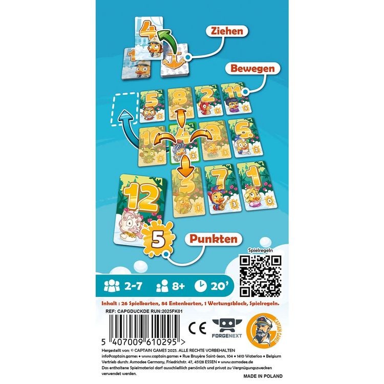 Produktbild: Captain Games - Duck & Cover, Kartenspiel