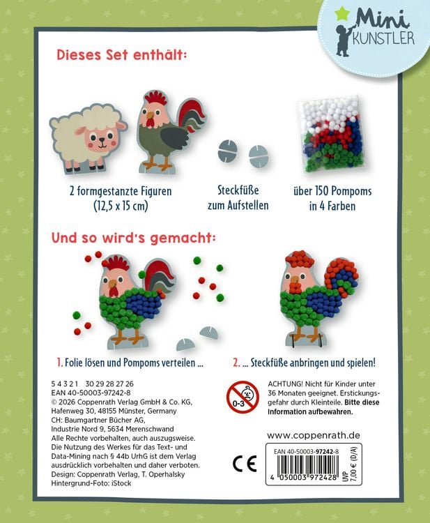 Produktbild: Mein kleines Bastelset: Pompom-Figuren