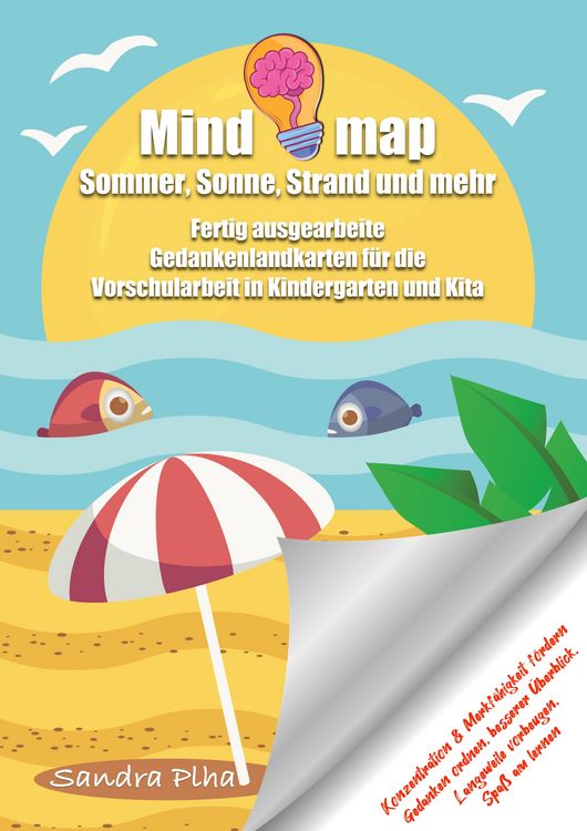 Produktbild: KitaFix-Mindmap Sommer, Sonne, Strand und mehr (Fertig ausgearbeitete Gedankenlandkarten f&uuml;r die Vorschularbeit in Kindergarten und Kita)