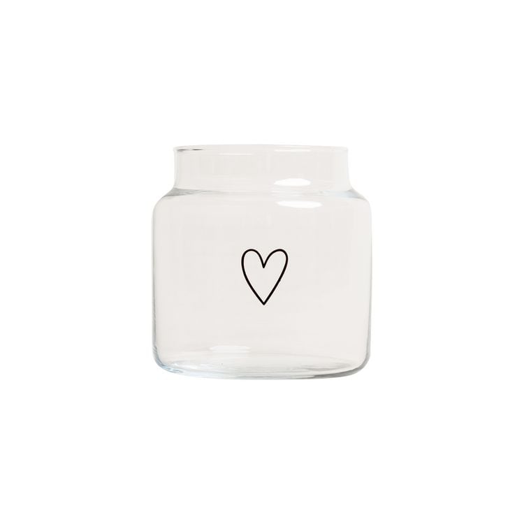 Produktbild: Vase aus Glas mittel Herz