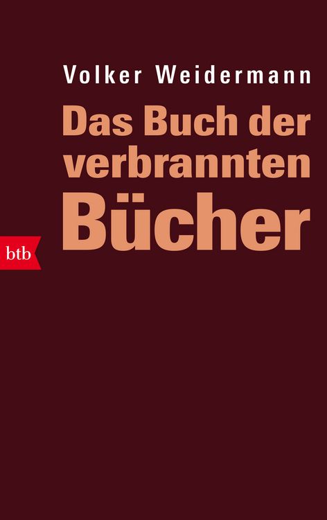 Produktbild: Das Buch der verbrannten B&uuml;cher
