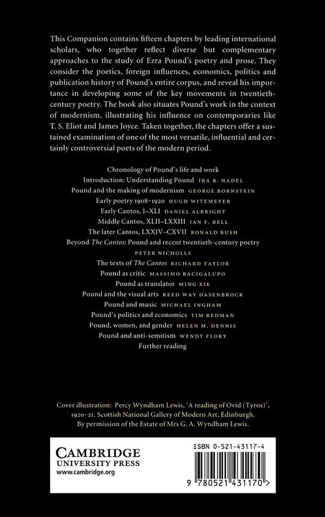 Produktbild: The Cambridge Companion to Ezra Pound