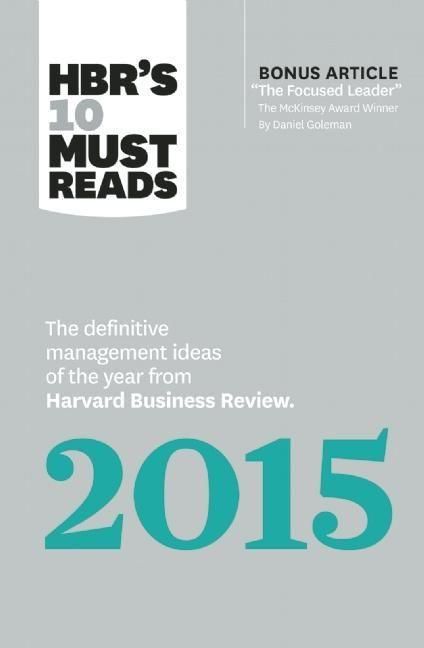 Produktbild: HBR's 10 Must Reads 2015