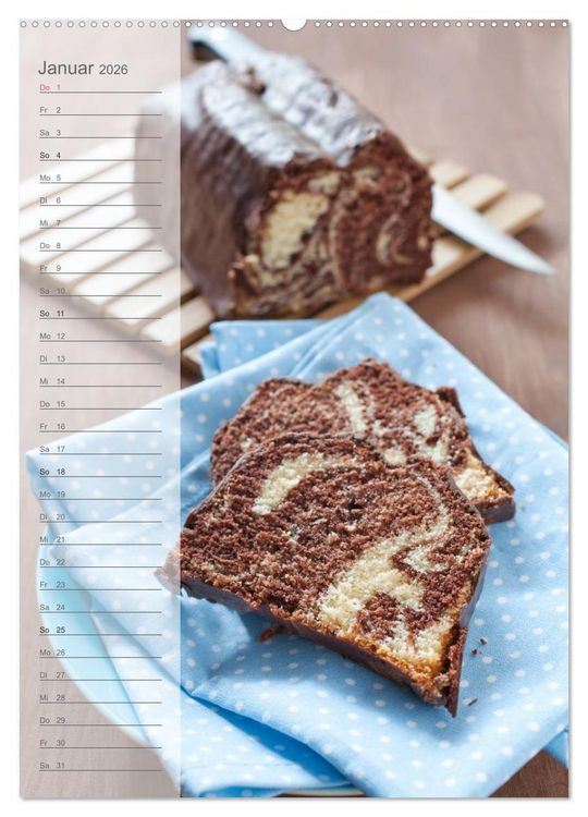 Produktbild: Geb&auml;ck und Kuchen K&uuml;chenplaner (hochwertiger Premium Wandkalender 2026 DIN A2 hoch), Kunstdruck in Hochglanz