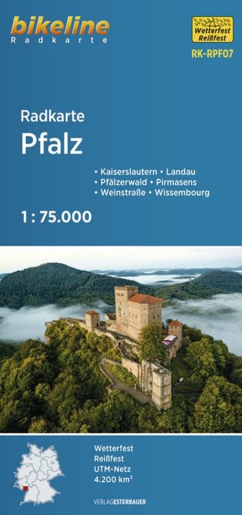 Produktbild: Radkarte Pfalz (RK-RPF07)