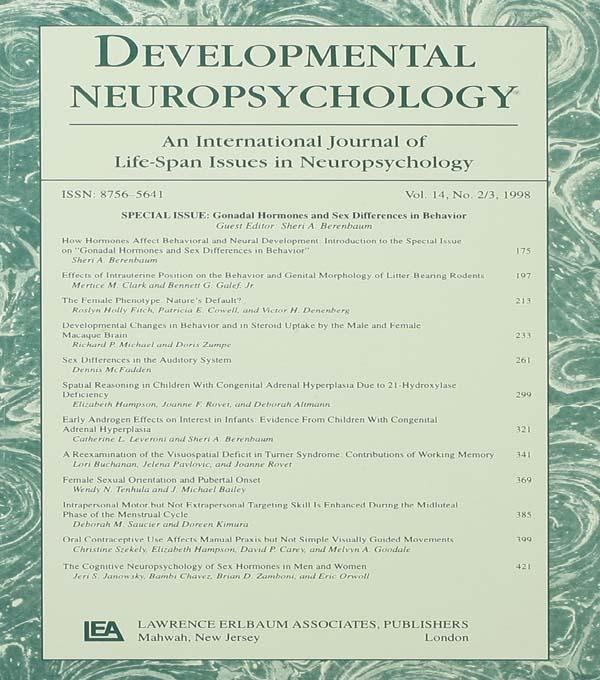 Produktbild: Gonadal Hormones and Sex Differences in Behavior