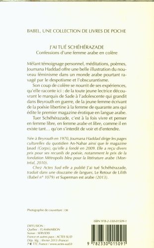 Produktbild: J'ai tu&eacute; Sch&eacute;h&eacute;razade : confessions d'une femme arabe en col&egrave;re