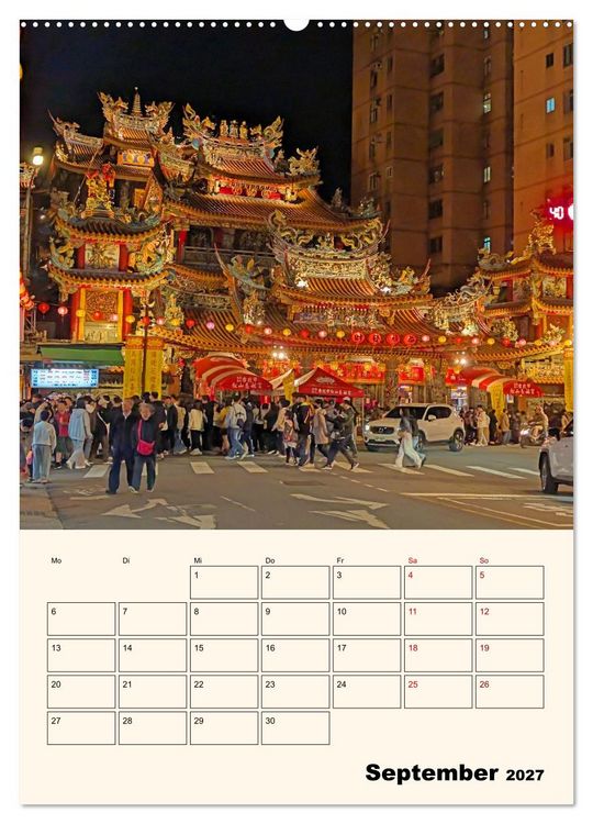 Produktbild: Taipeh &ndash; Stadt der Kontraste (hochwertiger Premium Wandkalender 2027 DIN A2 hoch), Kunstdruck in Hochglanz
