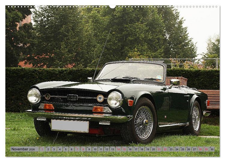 Produktbild: Oben ohne Oldtimer (hochwertiger Premium Wandkalender 2026 DIN A2 quer), Kunstdruck in Hochglanz