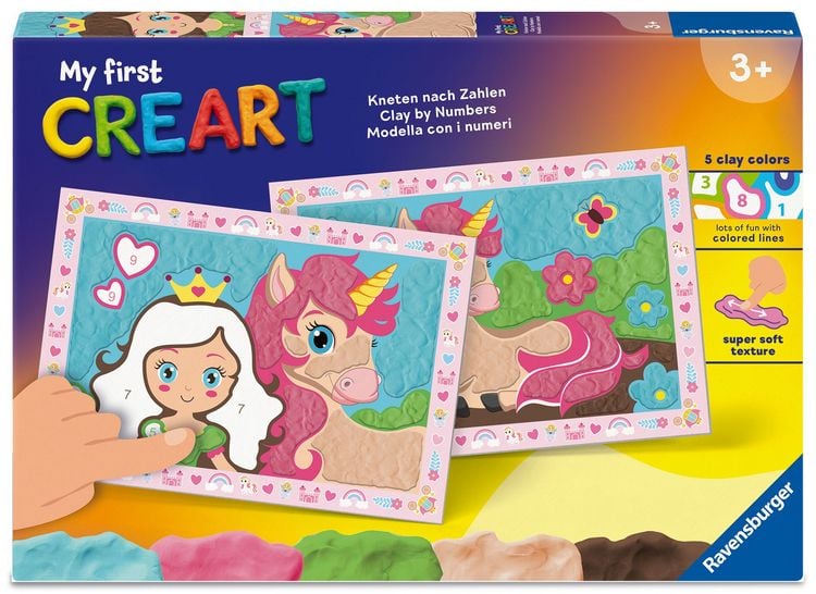 Produktbild: My First CreArt, Kneten nach Zahlen - Einhorngl&uuml;ck