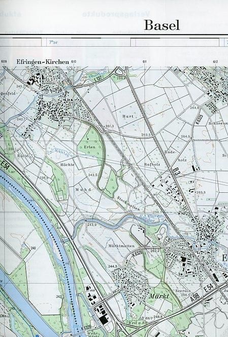 Produktbild: Swisstopo 1 : 25 000 Basel