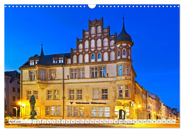Produktbild: Lutherstadt Wittenberg - Die Wirkst&auml;tte des rebellischen Martin Luther (Wandkalender 2026 DIN A3 quer), CALVENDO Monatskalender