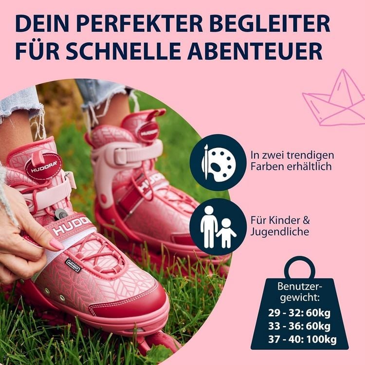 Produktbild: HUDORA 28244 - Inline Skates, Mia 2.0, pixie, Gr. 29-32