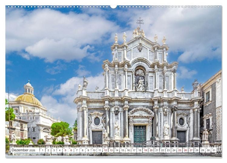 Produktbild: Sizilien - Sp&auml;tbarocke Pracht im Val di Noto (Wandkalender 2026 DIN A2 quer), CALVENDO Monatskalender