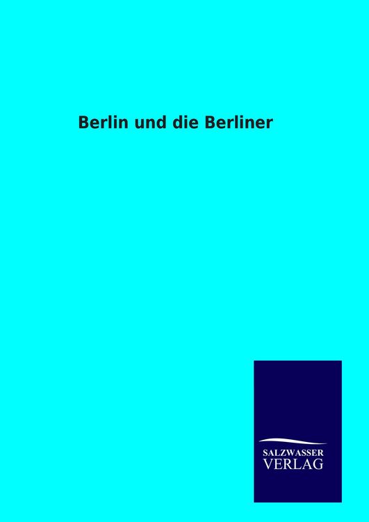 Produktbild: Berlin und die Berliner