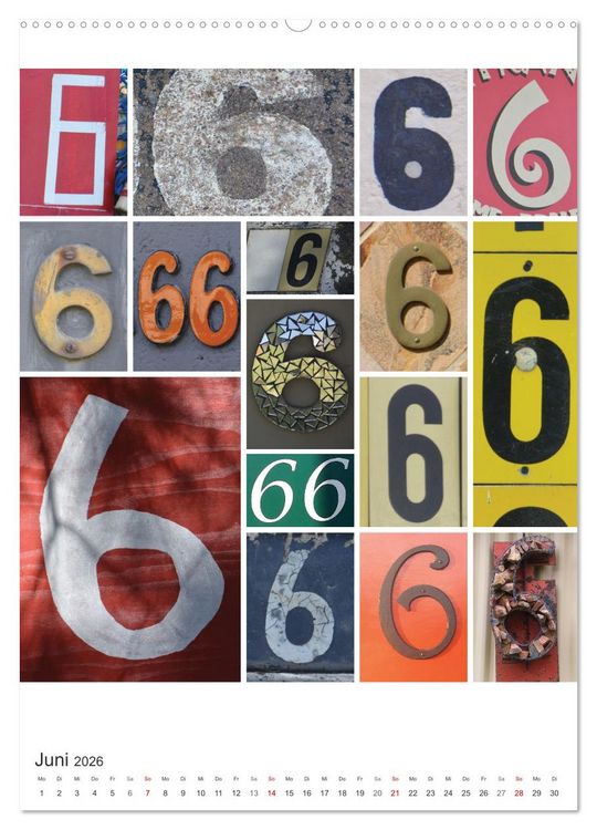 Produktbild: Das Jahr in Zahlen (Wandkalender 2026 DIN A2 hoch), CALVENDO Monatskalender