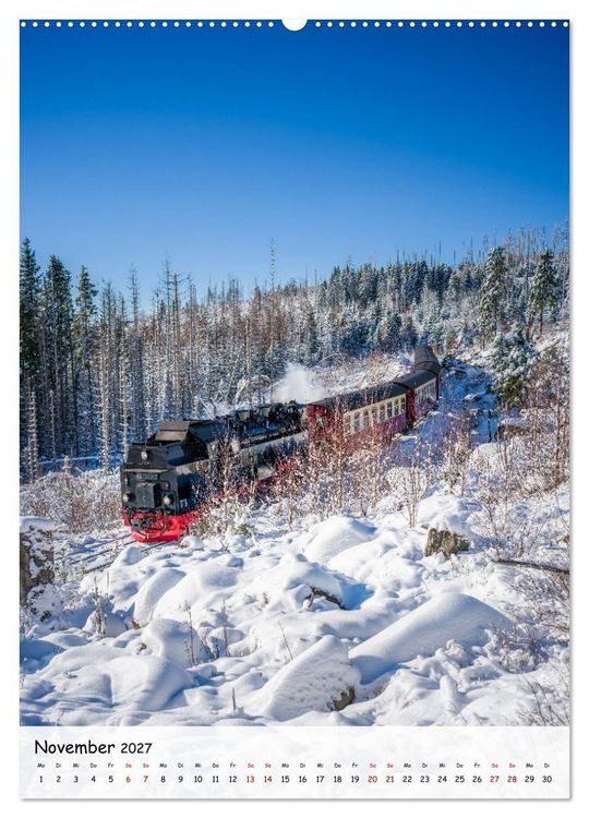 Produktbild: Mit der Dampflok durch den Harz (Wandkalender 2027 DIN A2 hoch), CALVENDO Monatskalender