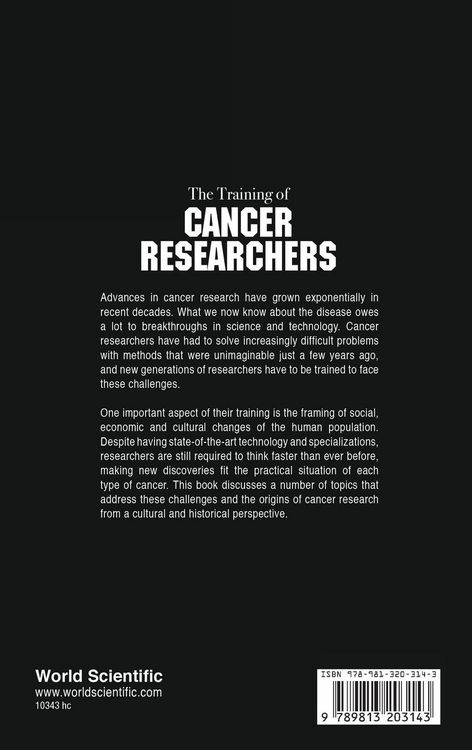 Produktbild: Training Of Cancer Researchers, The