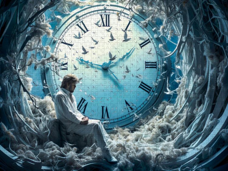 Produktbild: CALVENDO Puzzle Die Zeit | 1000 Teile Lege-Gr&ouml;&szlig;e 64x48cm Foto-Puzzle f&uuml;r gl&uuml;ckliche Stunden