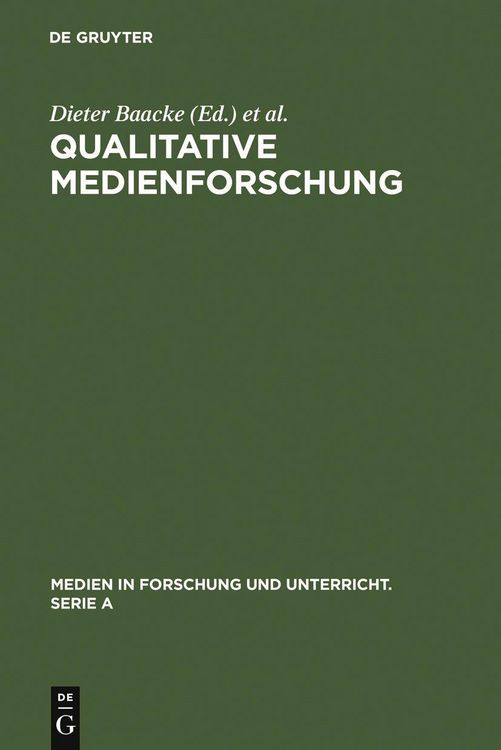 Produktbild: Qualitative Medienforschung