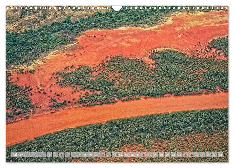 Produktbild: Afrika von oben (Wandkalender 2026 DIN A3 quer), CALVENDO Monatskalender